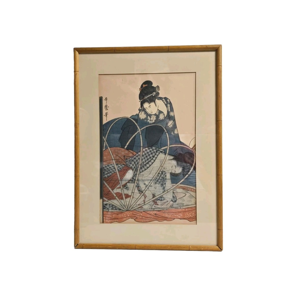Kitagawa‎ Utamaro Japanese Woodblock Print